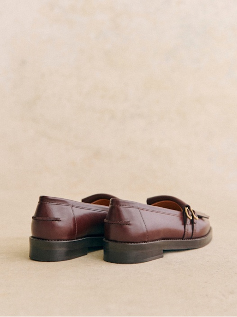 Sézane Joey Loafers in Glossy Chocolate FR 39 / US 8 - Picture 3 of 10